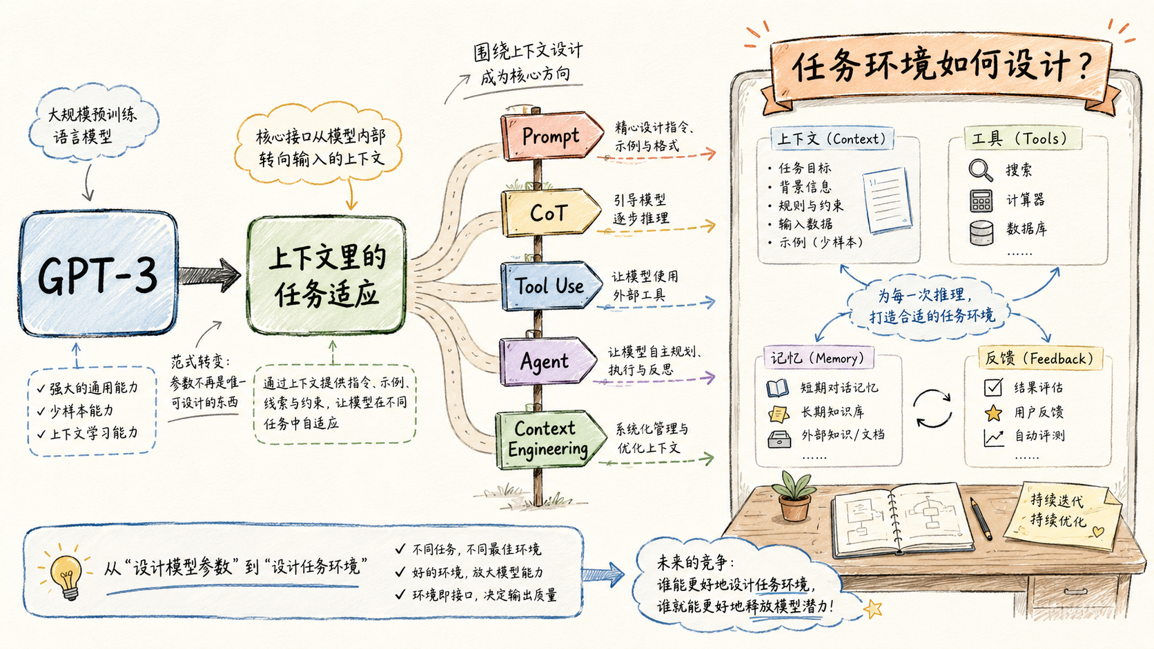 从 GPT-3 到 Context Engineering,任务环境如何设计